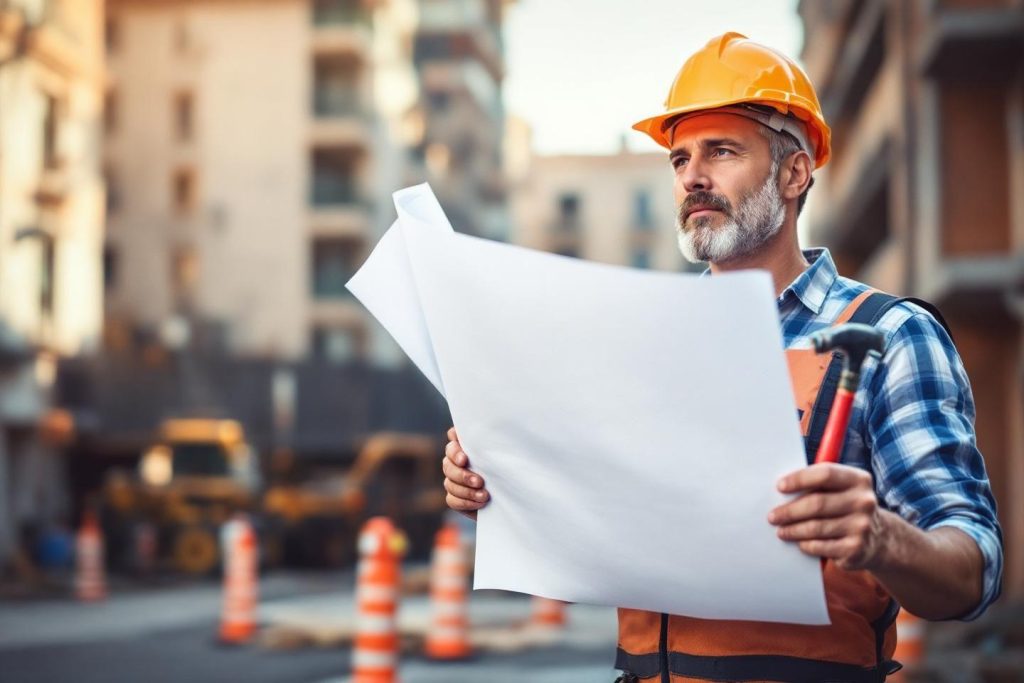 Modèle d'affiche pour travaux dans immeuble