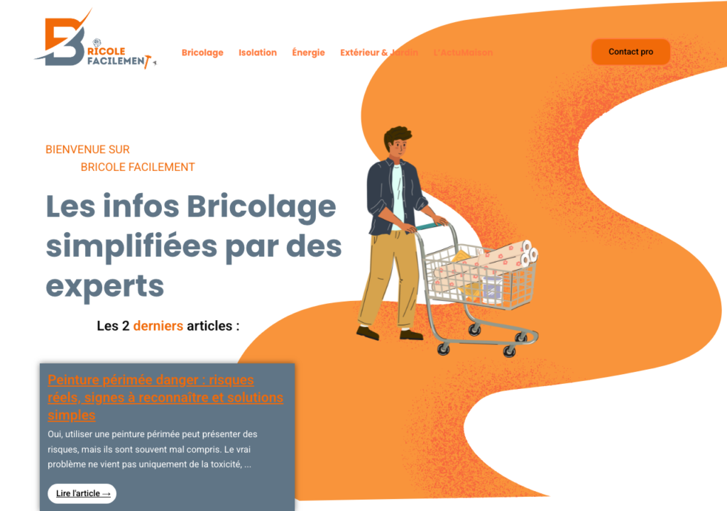 Capture d'écran du site bricole-facilement.fr