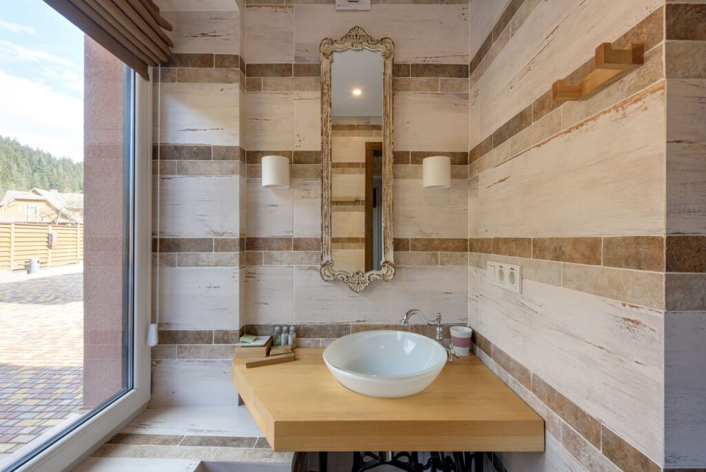 Salle de bain les 10 — salle de bain moderne matériaux naturels
