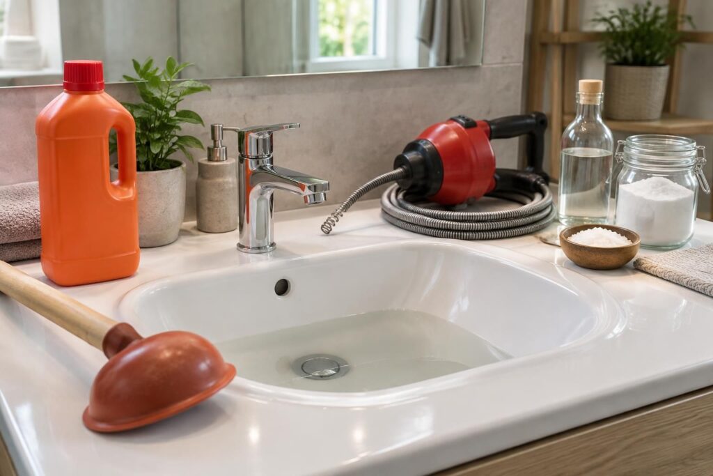 comparez les déboucheurs chimiques, électriques et les solutions maison pour choisir la méthode adaptée à votre canalisation et la déboucher efficacement.