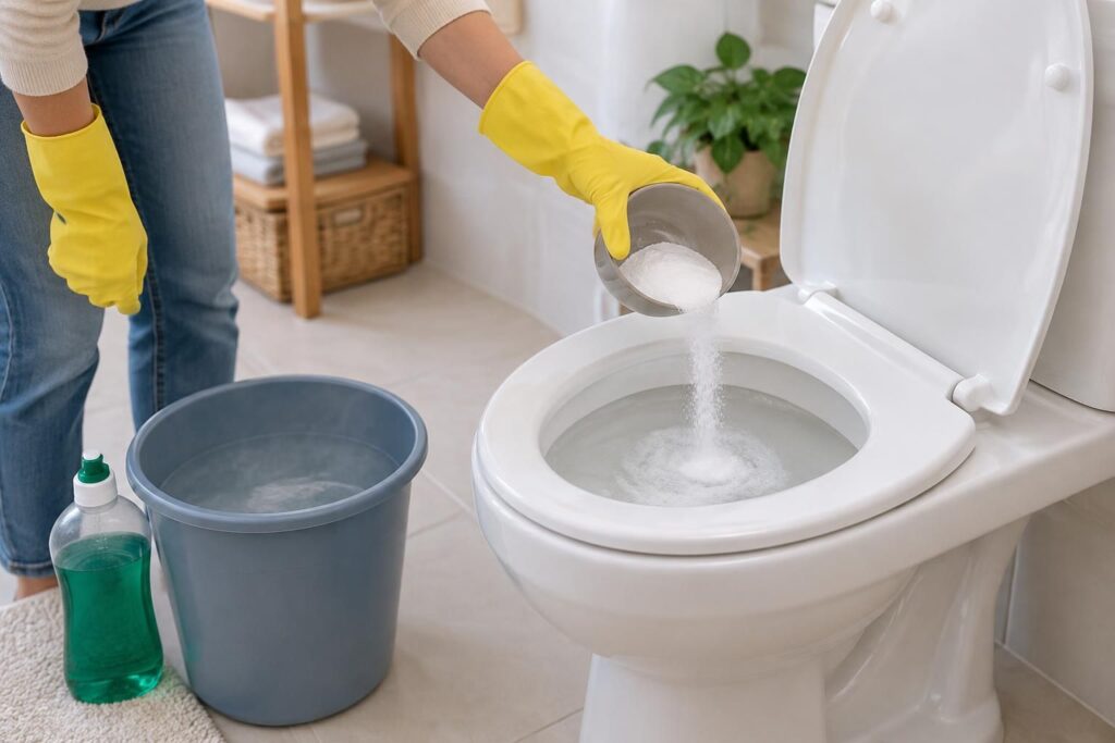 découvrez comment déboucher des toilettes sans ventouse, avec du bicarbonate ou rapidement grâce à des méthodes simples et efficaces.